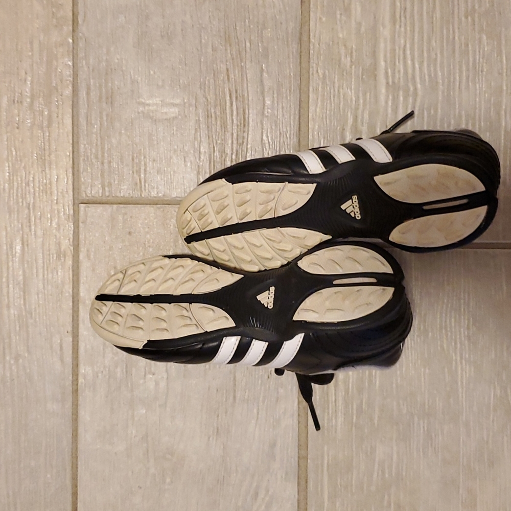 Adidas Traxion Turf Black and White Kids Soccer Shoes - Picture 4 of 4
